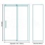1200 x 900 Aquafloe Elite 8mm Sliding Shower Enclosure Old