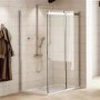 Sliding Shower Enclosure 1400 x 800mm - 8mm Easy Clean Glass - Aquafloe Elite Range