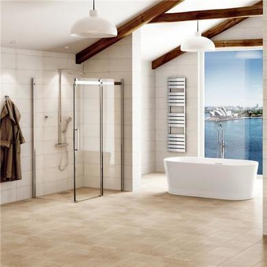 Sliding Shower Enclosure 1400 x 800mm - 8mm Easy Clean Glass - Aquafloe Elite Range