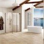 Sliding Shower Enclosure 1400 x 800mm - 8mm Easy Clean Glass - Aquafloe Elite Range