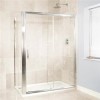 Sliding Shower Enclosure 1200 x 800mm - 6mm Glass - Aquafloe Range