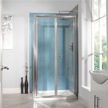 1000 x 800 Bi Fold Shower Enclosure - 6mm Glass