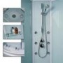 900mm Quadrant Hydromassage Shower Cabin with Tray - Aqualine