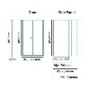 Bi Fold Door Enclosure 900mm with Side Panel 1000mm - 6mm Glass - Aquafloe Range