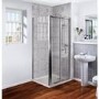 Bi Fold Door Shower Enclosure 900 x 900 mm - 6mm Glass - Aquafloe Range