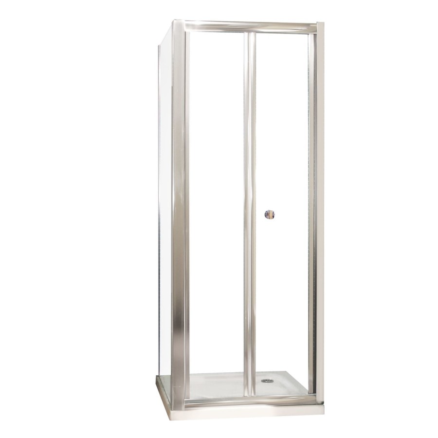 Bi Fold Door Shower Enclosure 900 x 900 mm - 6mm Glass - Aquafloe Range