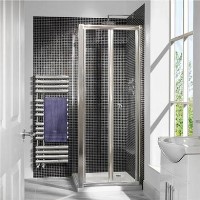 Bi Fold Enclosure 760mm with Side Panel 1000mm - 6mm Glass - Aquafloe Range