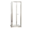 Bi Fold Door Enclosure 800mm with 760 Side Panel 760mm - 6mm Glass - Aquafloe Range