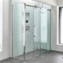Sliding Shower Door Left Hand 1600mm - 10mm Glass - Trinity Premium Range