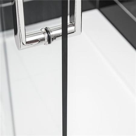 Sliding Shower Door Left Hand 1600mm - 10mm Glass - Trinity Premium Range