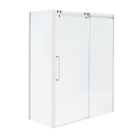 Sliding Shower Door Left Hand 1600mm - 10mm Glass - Trinity Premium Range