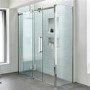 Shower Enclosure Right Hand 1400mm with Side Panel 800mm - 10mm Glass - Trinity Premium Range
