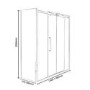 Sliding Shower Enclosure Right Hand 1400 x 800mm -  10mm Glass - Trinity Range