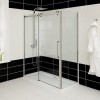 Sliding Shower Enclosure Right Hand 1700 x 760mm - 10mm Easy Clean Glass - Trinity Range