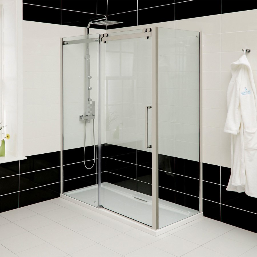 Sliding Shower Enclosure Right Hand 1700 x 900mm - 10mm Glass - Trinity Premium Range