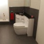 Left Hand Corner Combination Unit with Aurora Toilet - Vigo