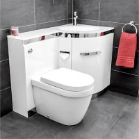 Vigo Right Hand Corner Combination Unit with Aurora Toilet & White Basin