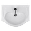 Windsor™ 55 White Vanity Basin Unit, no tap, no waste