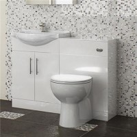 Toilet and Basin Combination Unit - 550mm Vanity Unit & Tampa Toilet - Windsor