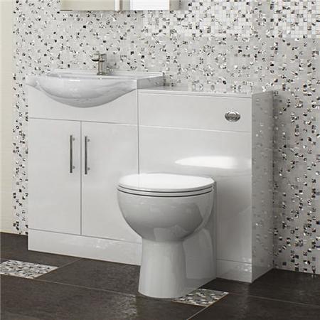 Toilet and Basin Combination Unit - 550mm Vanity Unit & Tampa Toilet - Windsor