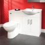 Toilet and Basin Combination Unit - 550mm Vanity Unit & Tampa Toilet - Windsor