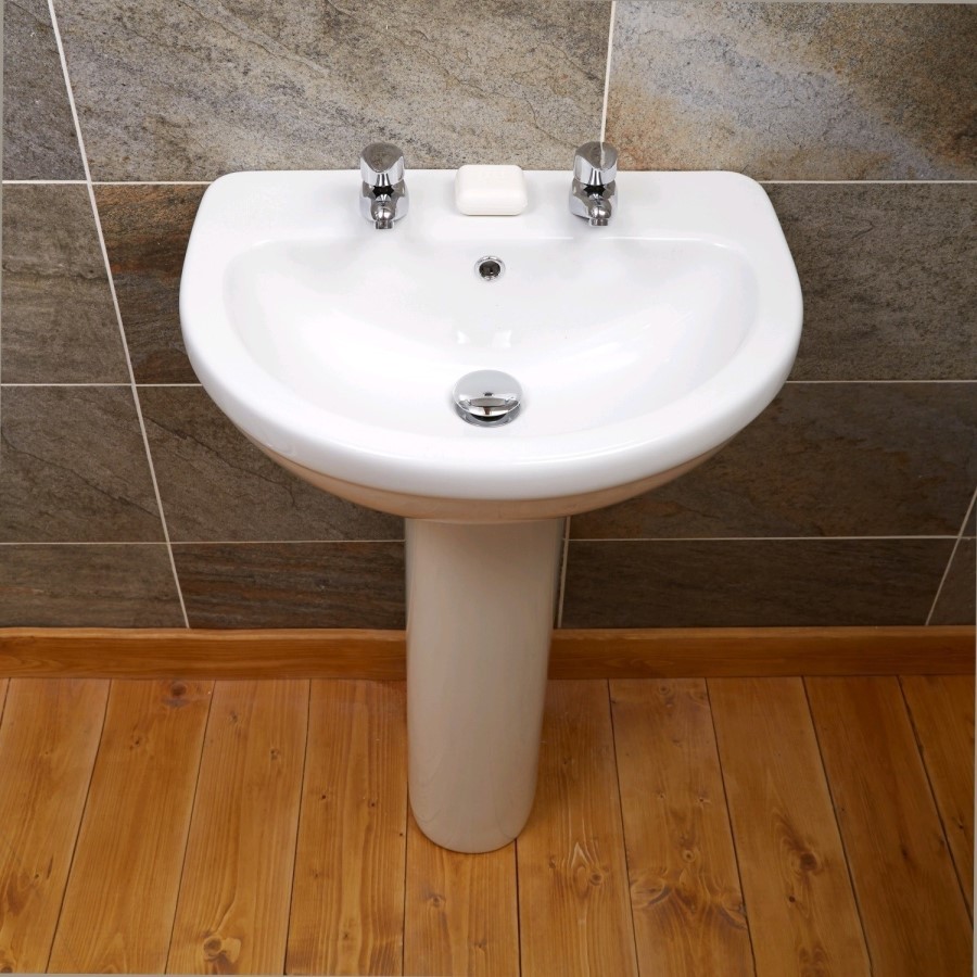 Impressions Round Basin & Full Pedestal - 2 Tap Holes