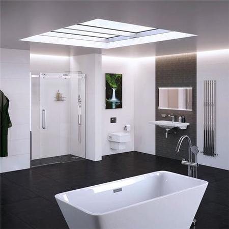 Sliding Shower Door Left Hand 1400mm - 10mm Glass - Trinity Premium Range