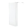 1000 x 2000 Wet Room Screen with 250mm Return Panel - 10mm Easy Clean Glass - Trinity Range