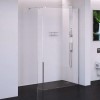 1000 x 2000 Wet Room Screen with 250mm Return Panel - 10mm Easy Clean Glass - Trinity Range