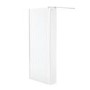 Wet Room Panel 700mm with 250mm Return Panel - 10mm Glass - Trinity Range
