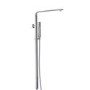 Square Chrome Shower Set with Thermostatic Valve - Sima
