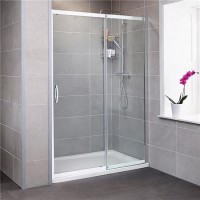 Sliding Shower Door 1500mm - 8mm Glass - Aquafloe Iris Range