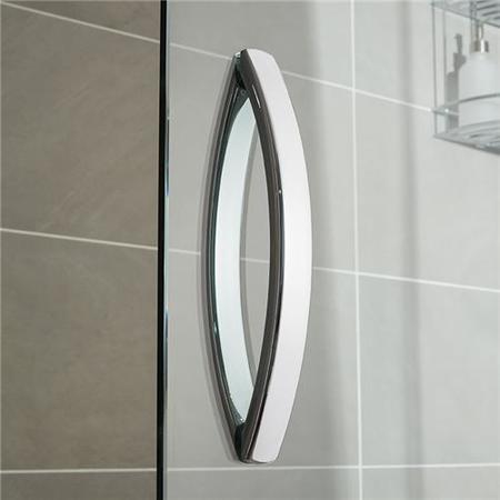Sliding Shower Door 1500mm - 8mm Glass - Aquafloe Iris Range