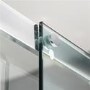 Sliding Shower Door 1500mm - 8mm Glass - Aquafloe Iris Range