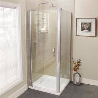 Hinged Door Enclosure 900mm - 8mm Glass - AquaFloe Iris Range