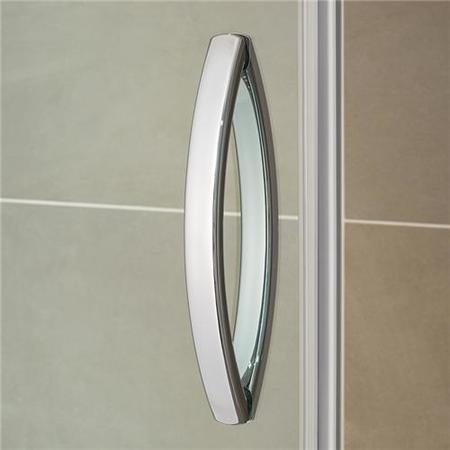 Hinged Door Enclosure 900mm - 8mm Glass - AquaFloe Iris Range