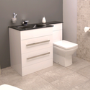 Left Hand Combination Unit with Tabor Back to Wall Pan - Vigo