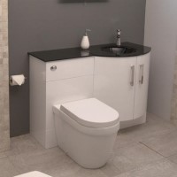 Bow Front Right Hand Combination Unit with Aurora Toilet - Vigo