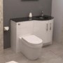 Bow Front Right Hand Combination Unit with Aurora Toilet - Vigo