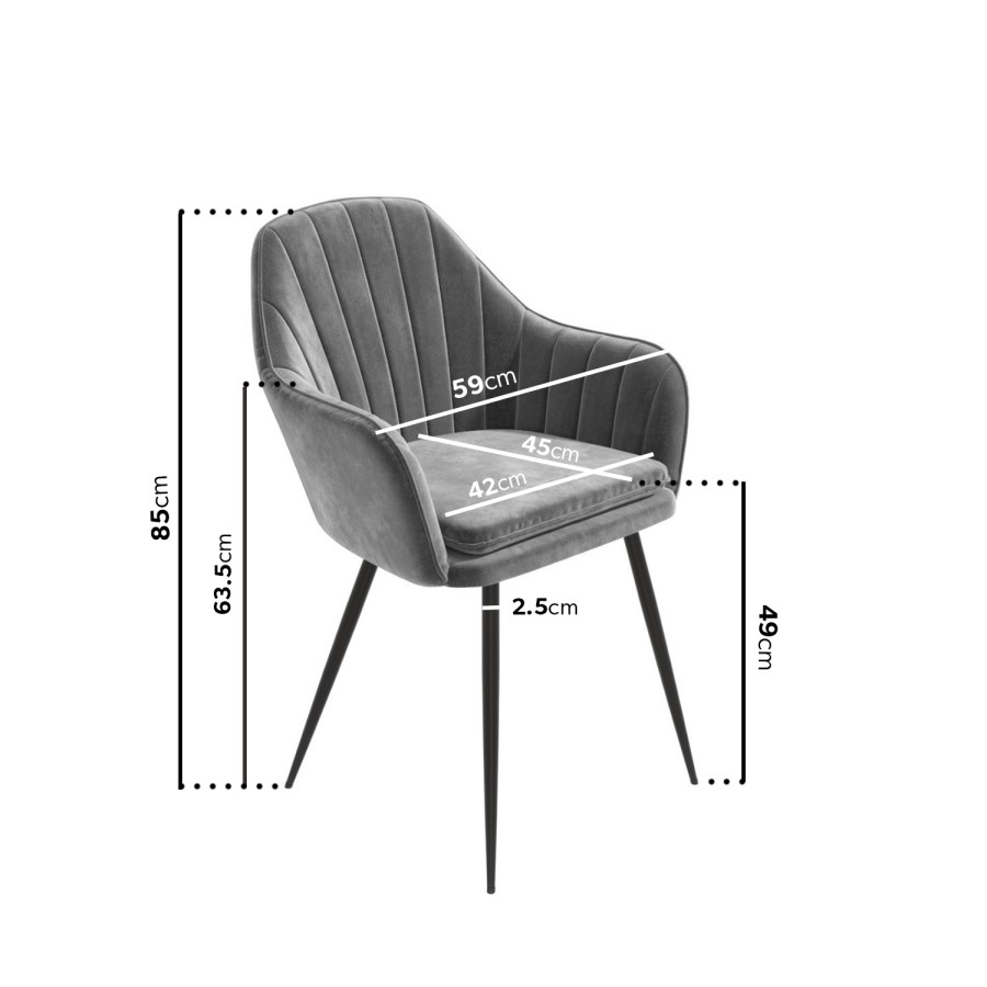 Grey Marble Extendable Dining Table with 8 Grey Velvet Dining Chairs - Camilla