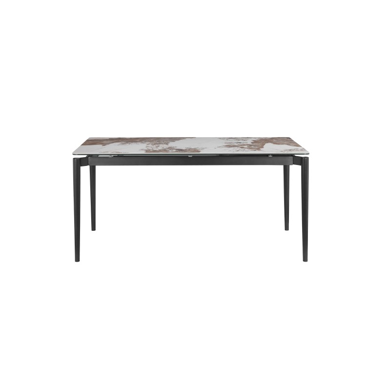 Large Marble Ceramic Extendable Rectangular Dining Table - Seats 6 - 8 - Camilla