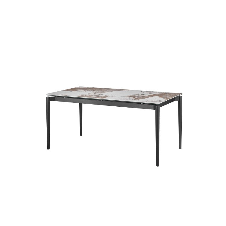 Large Marble Ceramic Extendable Rectangular Dining Table - Seats 6 - 8 - Camilla