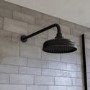 Black 2 Outlet  Wall Mounted Thermostatic Mixer Shower Set with Hand Shower - Cambridge