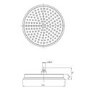 Black 2 Outlet  Ceiling Mounted Thermostatic Mixer Shower Set with Hand Shower - Cambridge