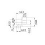 Black 2 Outlet  Ceiling Mounted Thermostatic Mixer Shower Set with Hand Shower - Cambridge
