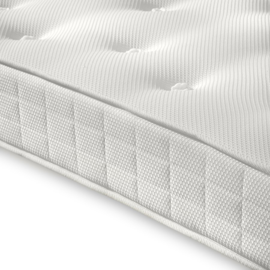 ALMOST PERFECT - Single Orthopaedic Open Coil Spring Tufted Mattress - Clay