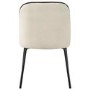 ALMOST PERFECT - Set of 2 Cream Upholstered Dining Chairs - Celia