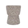 ONLY OPENED - Curved Tub Swivel Dining Chair in Multi Coloured Fabric - Cher