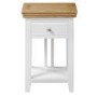 Charleston Pair of Two Tone Bedside Table in Solid Oak and Painted Cream 