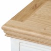 Charleston Pair of Two Tone Bedside Table in Solid Oak and Painted Cream 